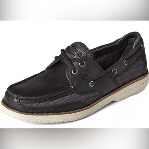 Sperry Men's Black and Gray Boat Shoes